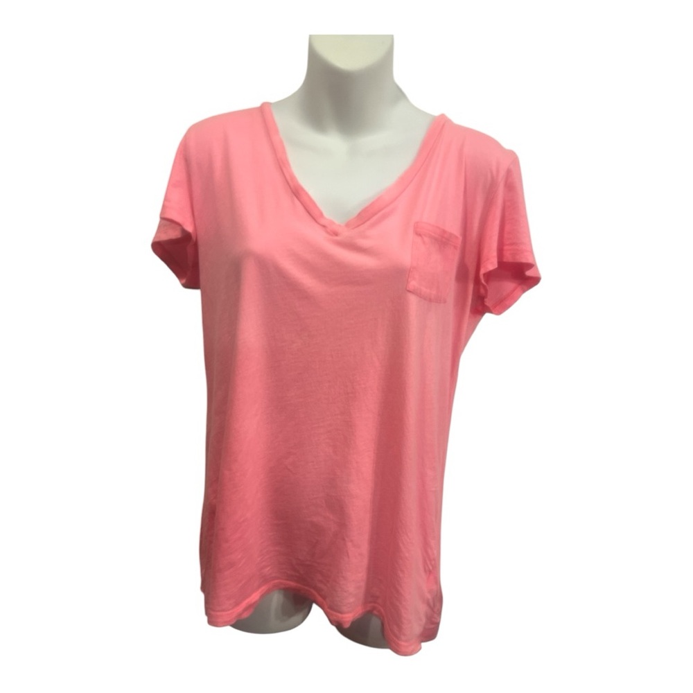 Nollie Pink V-Neck tee shirt.  Size XL